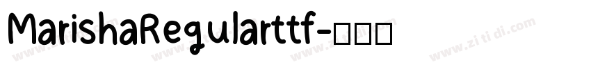 Marisha Regular ttf字体转换